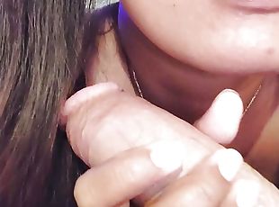 I took seilfie deeothroating cum playing and swallowing giant cum l...