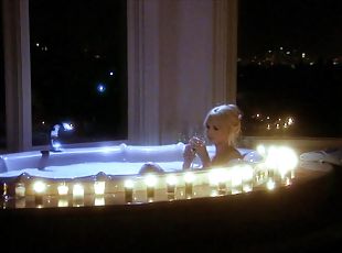 Stormy Daniels is Back in the Tub Sucking Long White Cock and Fucking!