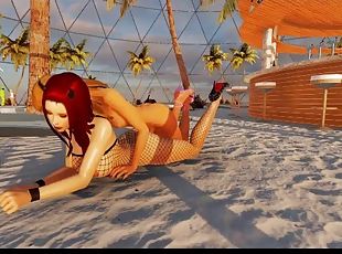 shemale, kova-seksi, naamalle, anime, 3d