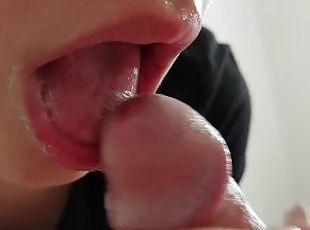 amateur, fellation, point-de-vue, ejaculation, sperme, bite, sucer