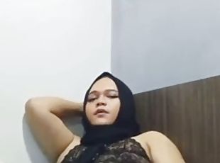 asiatique, masturbation, transsexuelle, amateur, ejaculation-sur-le-corps, arabe, branlette, lingerie, gode, solo