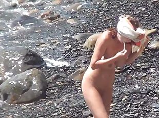 nudist, in-afara, public, pasarica, camera, plaja, voyeur, tanar18, naturala, bruneta