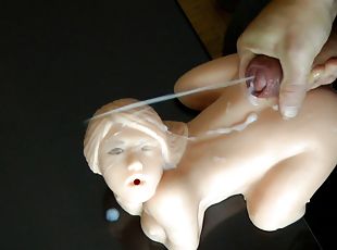 Fucking my tiny sexdoll oral and anal ending in a huge cum explosio...