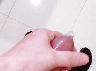 asiatique, masturbation, amateur, ejaculation-sur-le-corps, ados, branlette, point-de-vue, fétiche, solo