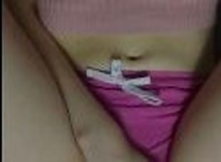 Cute Small Egirl Voice Actor Moans & Rubs Herself In Pink Shorts & ...