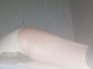 pisser, amateur, ados, culotte, fétiche, solo