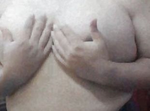 gros-nichons, mamelons, amateur, latina, seins, fétiche