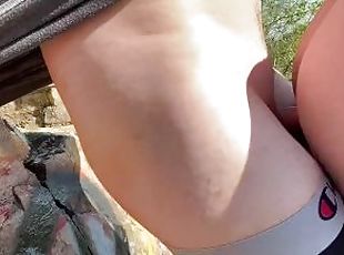 Getting fucked by my boyfriend on the top of a mountain cliff Cream...