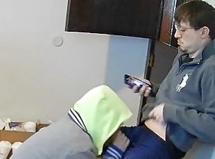 Lucky Fun can't even Pull Out Phone to Record before Cumming All ov...