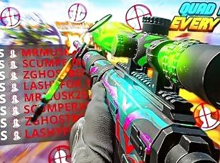 QUAD HEADSHOT FEED w/ EVERY GUN in MODERN WARFARE 2! (Warning: A LO...