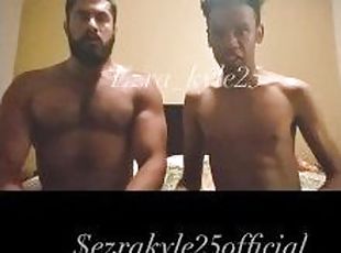 Skinny black twink & straight Italian bodybuilder gay solo full vid...