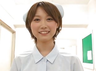 Nasty Japanese Nurse Sucking Three Dicks in the Hospital