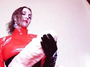 Domina Eva Latex Footfetish Milstress Big Dick Dildo Toy Femdom Sol...