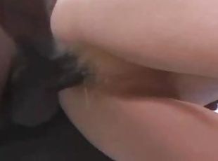 Long black cock for the busty milf redhead