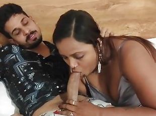 Bhabhi and big dick male having some fun time after husband went to...