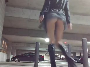 masturbation, public, amateur, jouet, jupe-en-l’air, blonde, naturel, webcam, solo, cuir