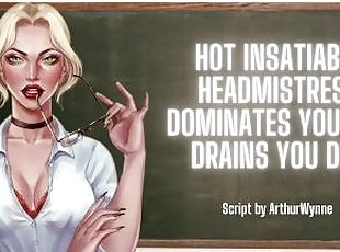 Hot Insatiable Headmistress Dominates You And Drains You Dry ? ASMR...