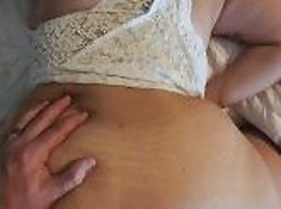 store-patter, hundestilling, kone, amatør, anal, milf, mor, creampie, synsvinkel, sperm