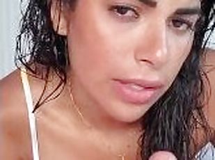 HOT DILDO BLOWJOB AND HANDJOB TALKING DIRTY IN SPANISH - SHEILA ORTEGA