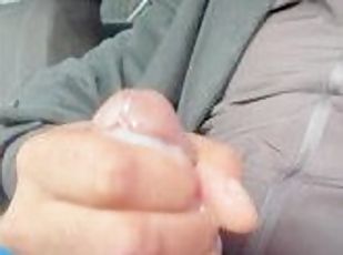 masturbation, amateur, ejaculation-sur-le-corps, énorme-bite, solo, lait, bite