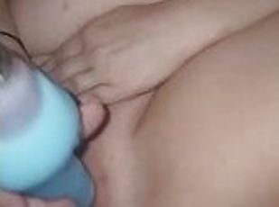 Thick chubby babe gets ass fucked while playing with vibrating dild...