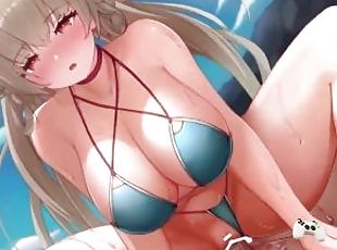 dideli-papai, milf, blondinė, anime, hentai, 3d, papinga