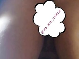 An upskirt view of my fart.