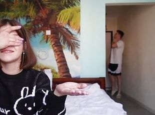 Popular online game turns into sex between stepbrother and stepsister during vlog