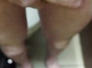 Completely naked and masturbating in 2 public bathrooms in 1 day (s...