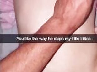 Cheating teen GF sends Snapchats of hair pulling and getting railed...