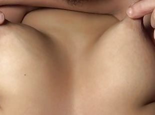 Just playing with these beautiful big boobs. Tits on face, licking ...