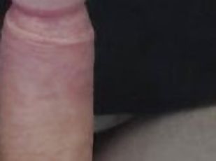 masturbation, nudiste, amateur, énorme-bite, branlette, secousses, point-de-vue, bite