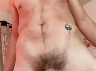 masturbation, amateur, ejaculation-sur-le-corps, énorme-bite, gay, ejaculation, solo, bite