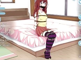 Bonds [ BDSM Hentai game ] Ep.4 playing dress up in shibari ticklin...