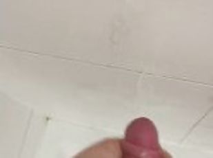 bañando, masturbación, amateur, polla-enorme, gay, ducha, a-solas, tatuaje, polla