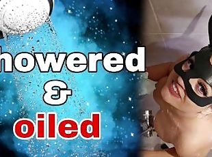 Femdom Shower Oil Massage Slave! BDSM Female Domination Mistress Re...