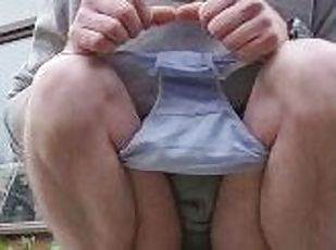 pisser, amateur, culotte, fétiche, solo