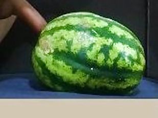 First time having sex with watermelon, I really wanted to try it. I...