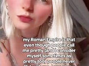 Blonde Girlfriend shows her Roman Empire