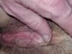 Close up POV dick grinding pussy. Fingering with cum dripping down ...