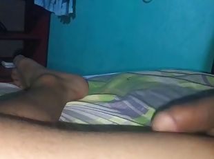 My Latin stepfather shows me a video of him masturbating in my step...