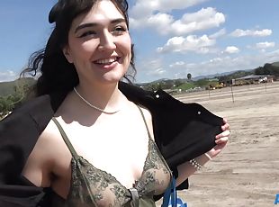 HD POV video of brunette Zoey Jpeg wearing lingerie being fucked