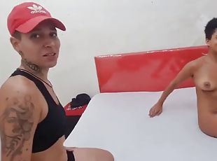 nevasta, muie, lesbiana, adolescenta, latina, cuplu, brazilia, sex-in-trei