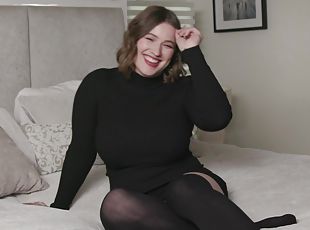 mulher-madura, estrela-porno, compilação, meias, sozinho, nylon