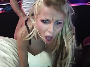 Horny Blonde - In The Club With Slut