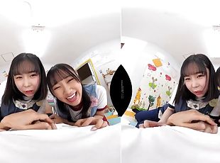 POV VR porn in 4k - amateur fetish threesome hardcore with Japanese...