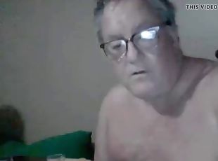 Daddy cums on cam