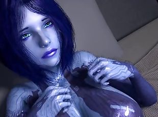 Sex with Cortana on the Bed : Halo 3D Porn Parody