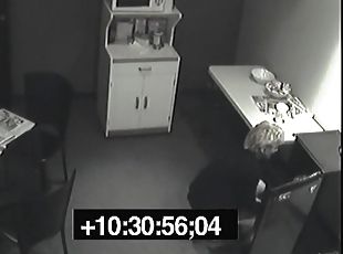 Secret pissing whore screws over her colleague