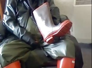 Masturbating for my friend Rubber Thomas